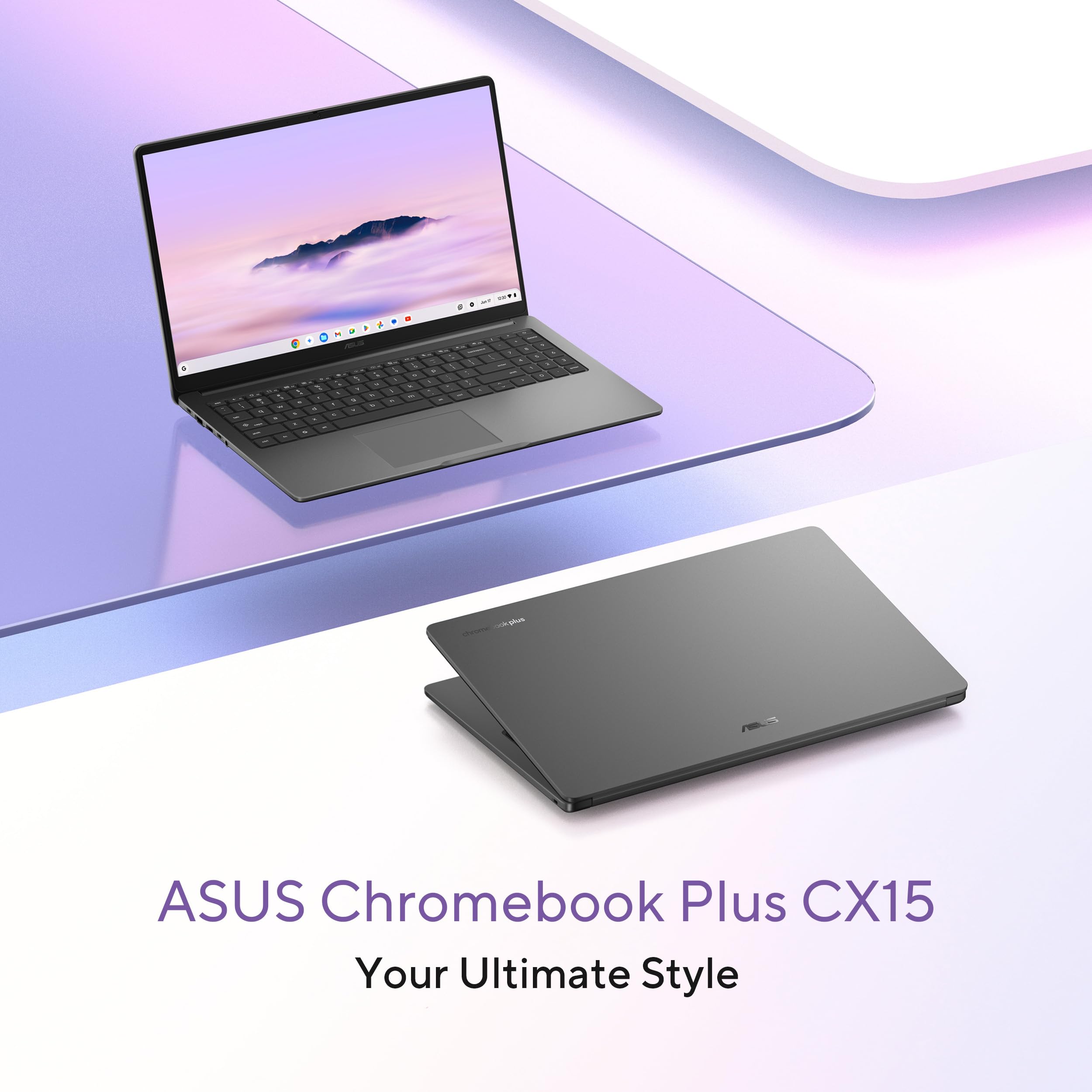 ASUS Chromebook Plus CX15 Laptop, 15.6” 16:9 FHD (1920 x 1080